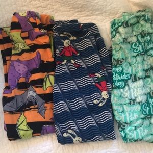 LuLaRoe holiday leggings Sm/Med
